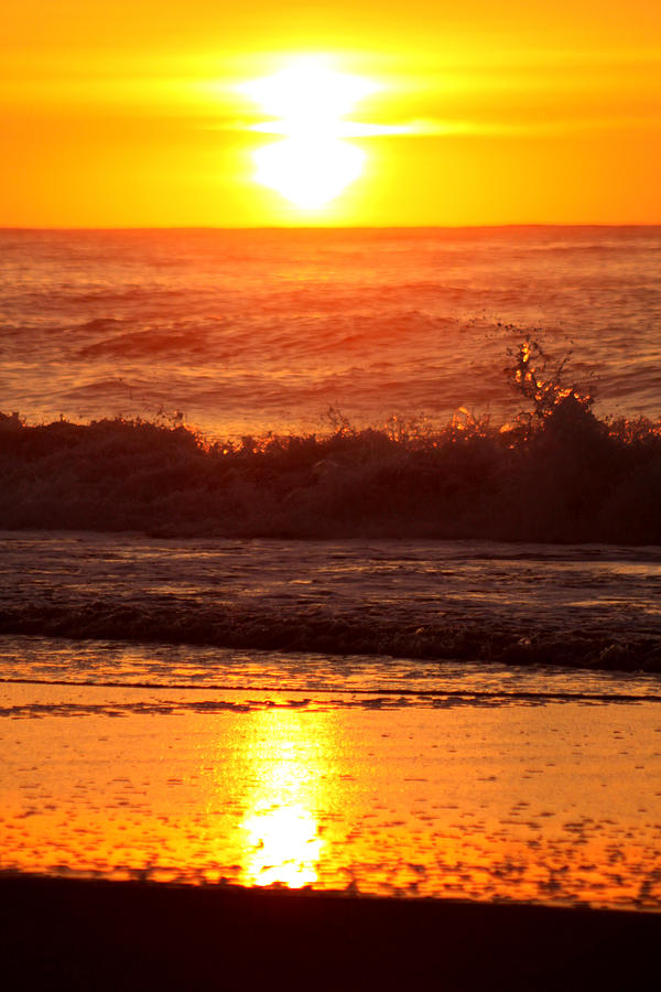 Golden Ocean City Sunrise Photograph by Candy Bott - Pixels