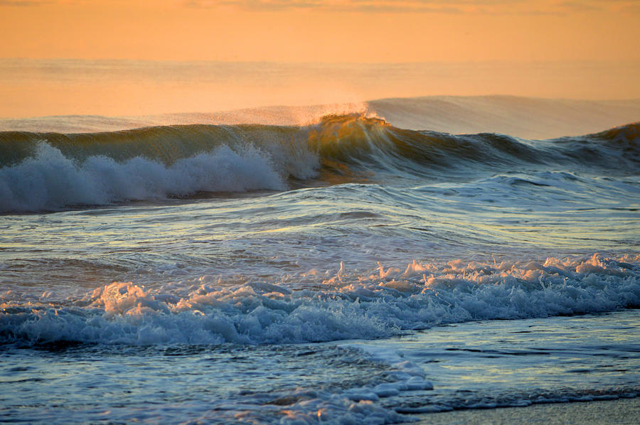 Golden Ocean Mist Photograph by Dianne Cowen Cape Cod Photography