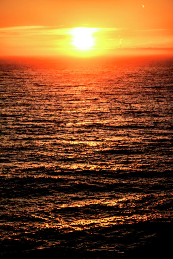 Golden ocean sunset Photograph by Jesse Redheart - Fine Art America