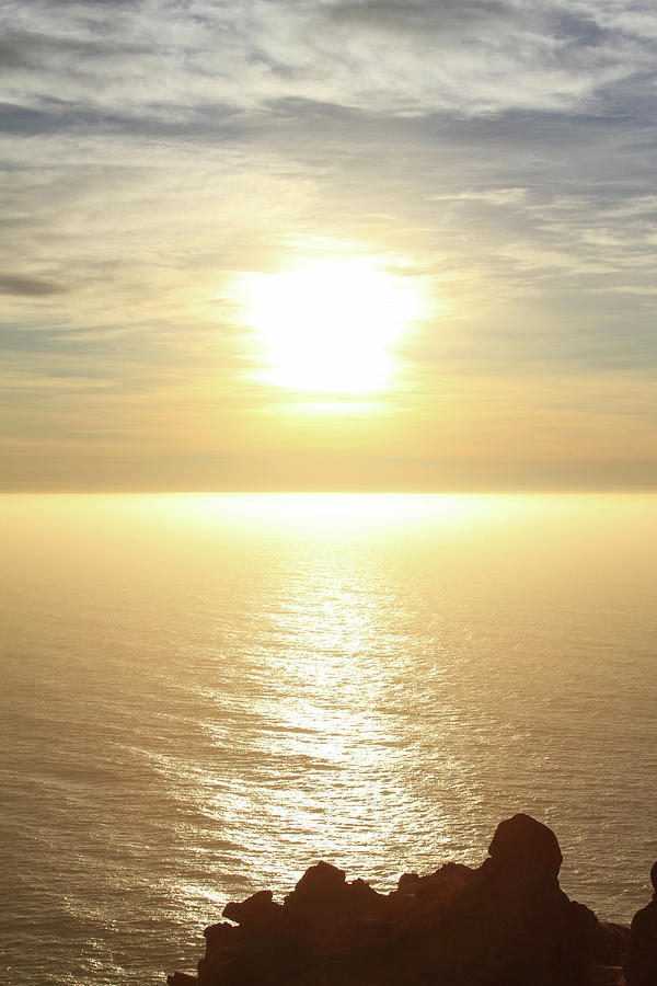 Golden Pacific Sunset 2 Photograph by Bonnie Follett