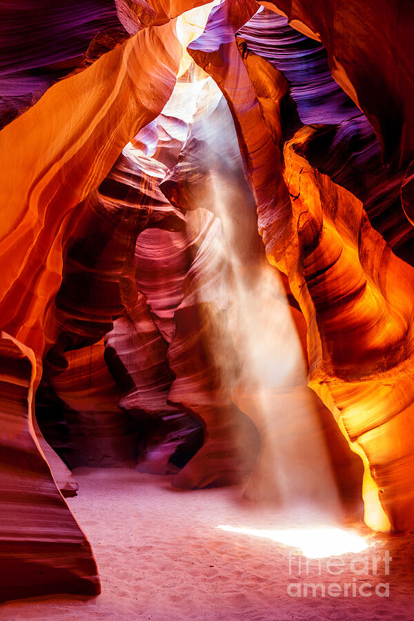 Antelope Canyon Photograph - Golden Pillars by Az Jackson