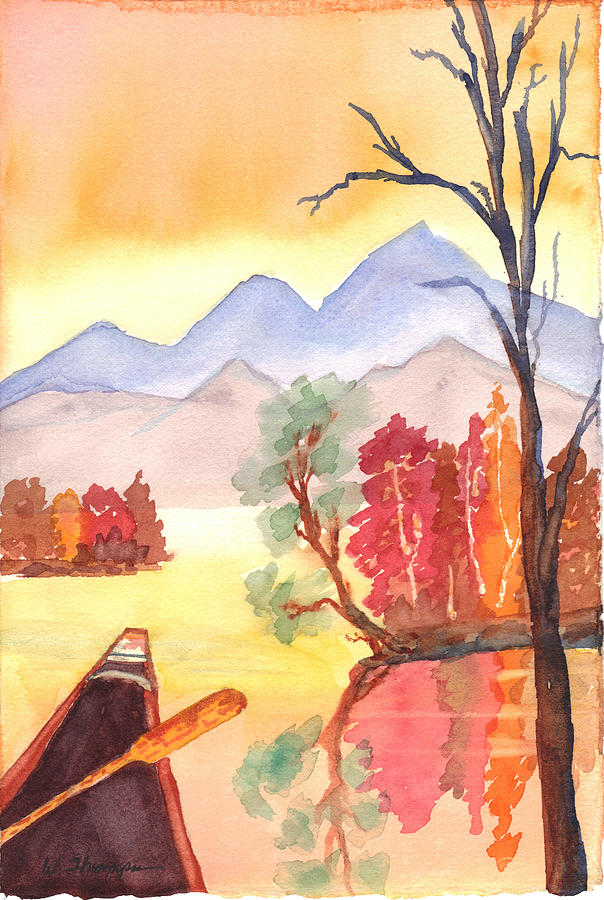 Golden Pond Sunset Painting by Warren Thompson