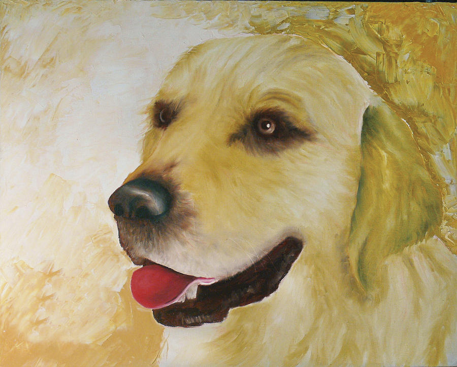 Golden Retriever Painting by Dick Larsen Golden Retriever Painting by Dick Larsen