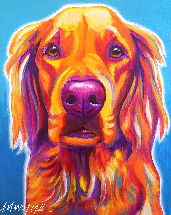 Golden Retriever - Macie Painting by Dawg Painter
