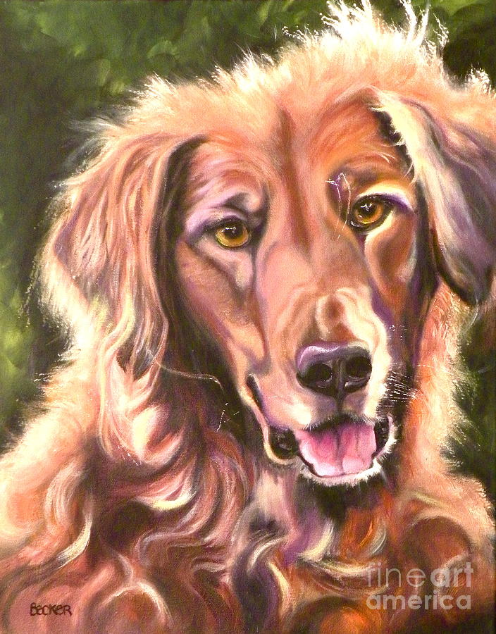 Dog Painting - Golden Retriever More Than You Know by Susan A Becker