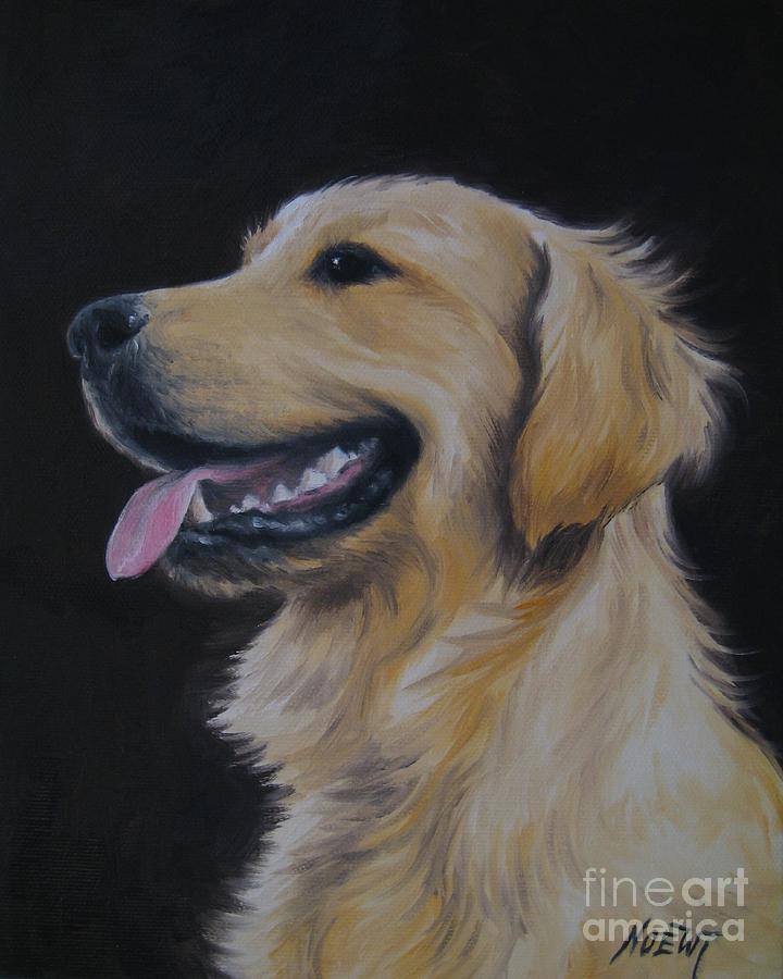 Golden Retriever Nr. 3 Painting by Jindra Noewi