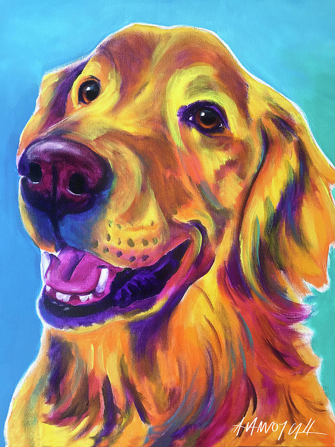 Golden Retriever - Tobin Painting by Dawg Painter