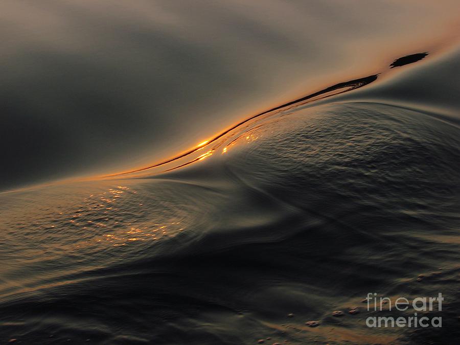 Water Photograph - Golden Ripple by Lorles Lifestyles Water Photograph - Golden Ripple by Lorles Lifestyles