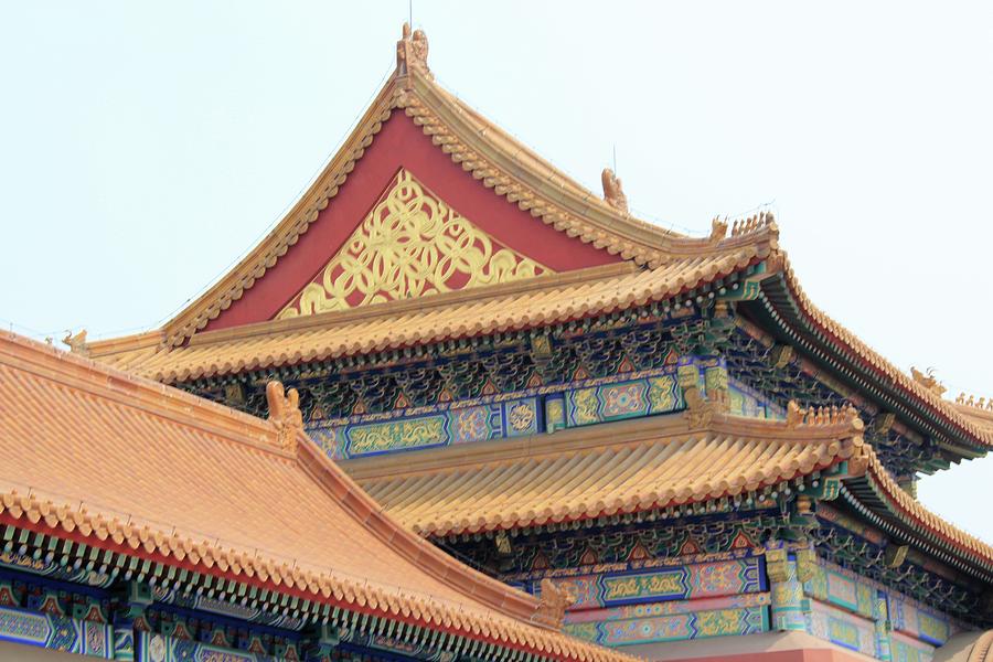 Golden Rooftops Photograph by Mary Lou Sharp - Fine Art America