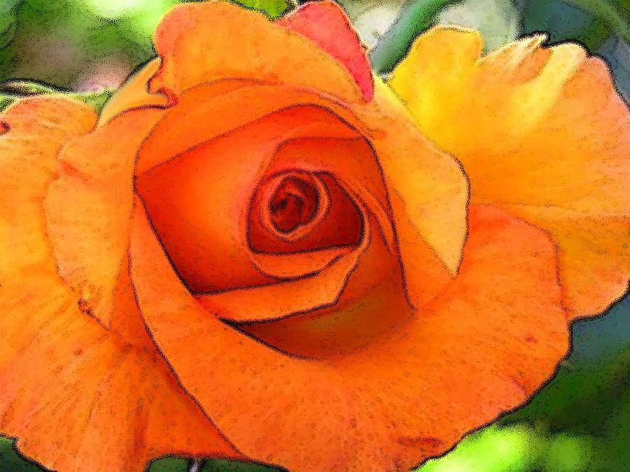 Rose Digital Art - Golden Rose by Ben Freeman