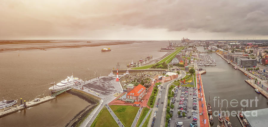 Golden Sea of Bremerhaven Photograph by JR Photography