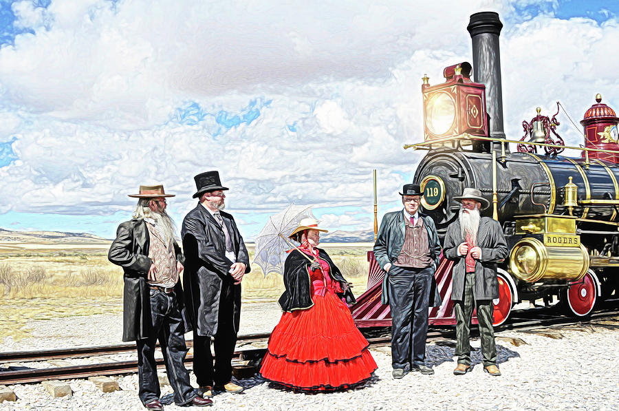 Golden Spike Railroad - Wating - 0749 E Photograph