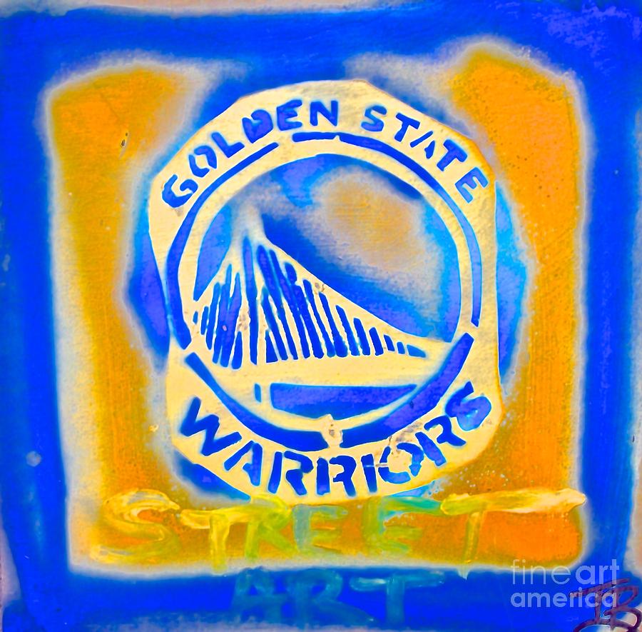 Golden State WARRIORS STREET ART #1 Painting by Tony B Conscious