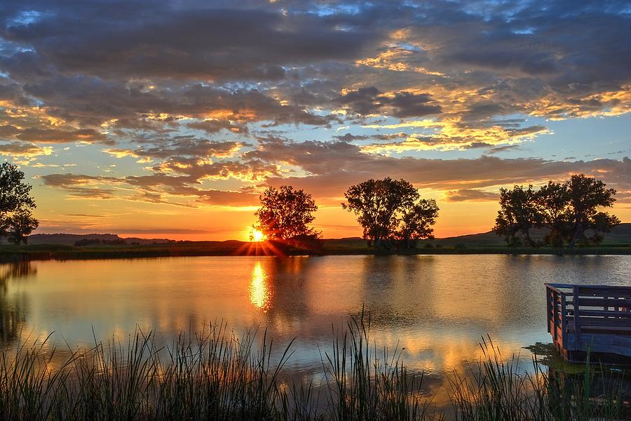 Golden Sunrise Photograph by Fiskr Larsen