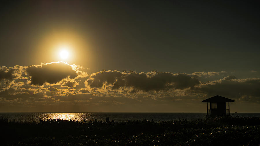 Golden Sunrise Glow Delray Beach Florida Photograph by Lawrence S Richardson Jr