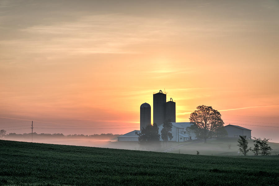 Golden Sunrise in the Countryside Photograph by Matt Hammerstein