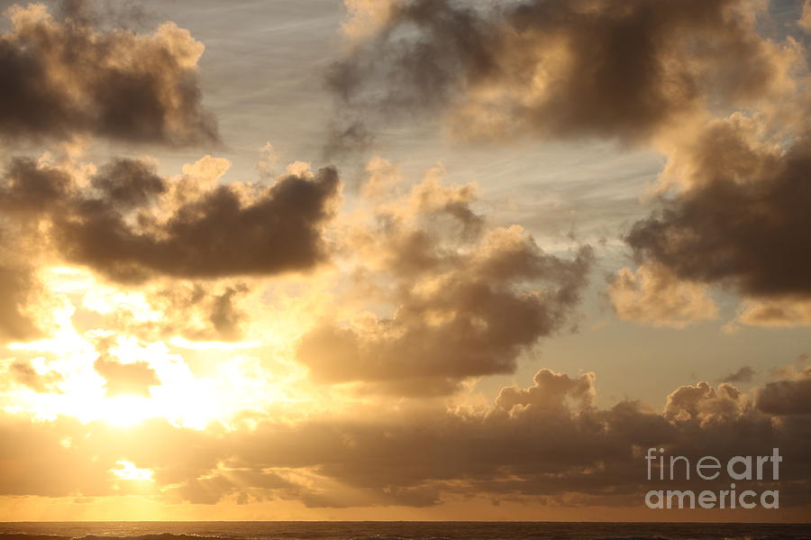 Golden Sunrise on Kauai Photograph by Nadine Rippelmeyer