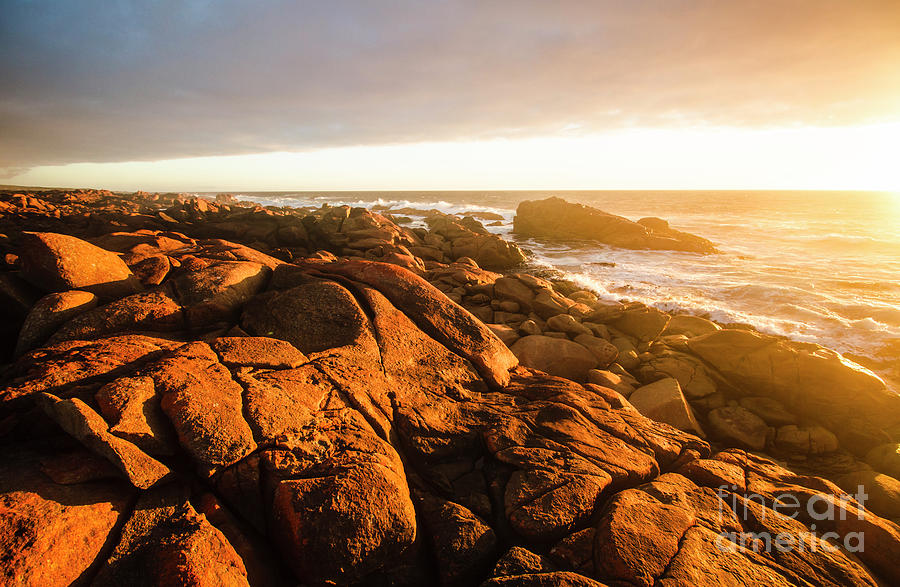 Golden sunset coast Photograph by Jorgo Photography