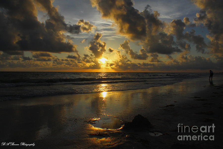 Golden Sunset from Indian Shores Photograph by Barbara Bowen
