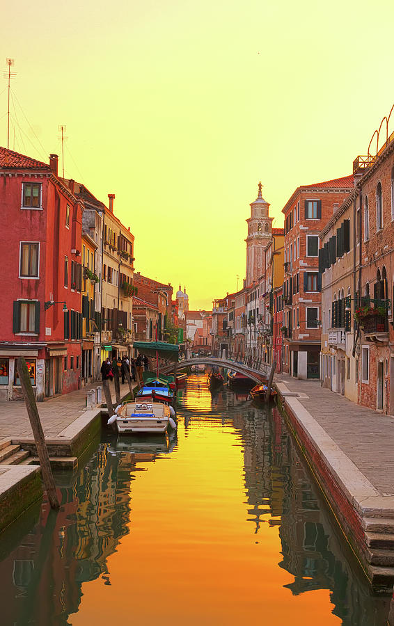 Golden Sunset in Venice  Photograph by Anastasy Yarmolovich