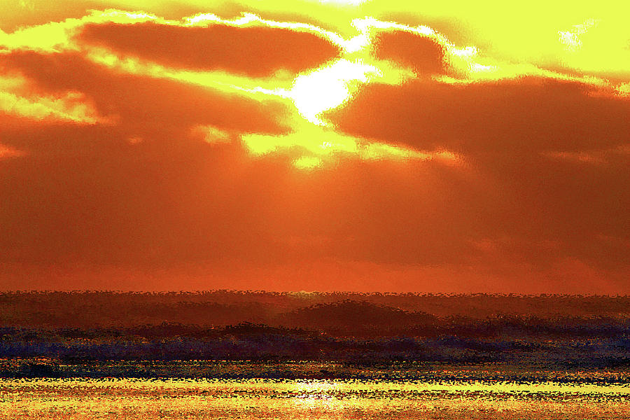 Sunset Photograph - Golden Sunset by Kami McKeon