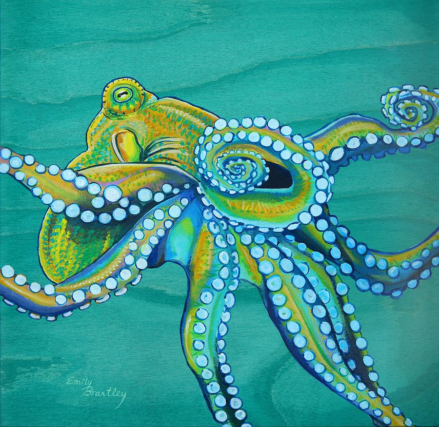 Golden Tako Painting by Emily Brantley - Fine Art America