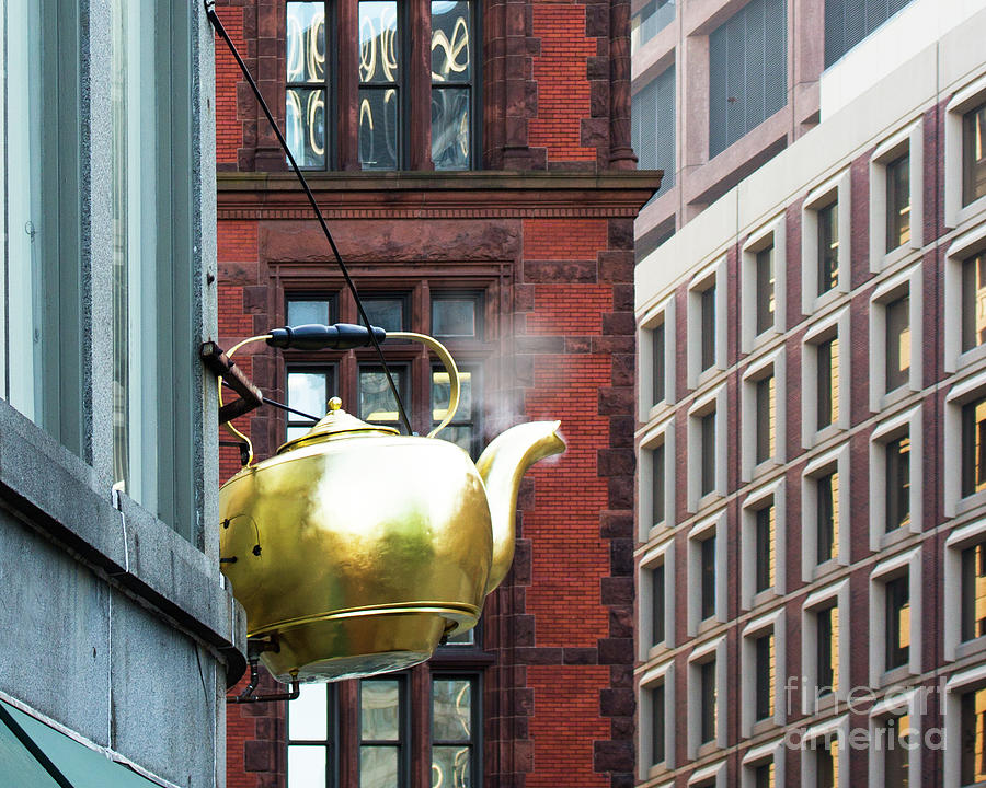 Golden Teapot 2 Photograph by Cheryl Del Toro