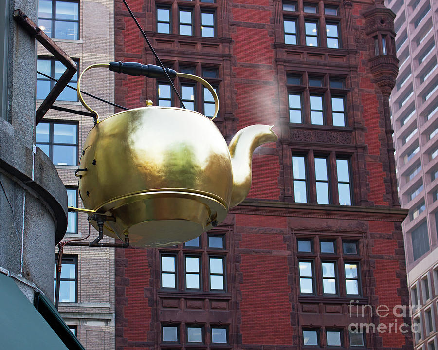 Golden Teapot 3 Photograph by Cheryl Del Toro