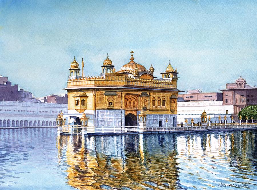 Golden Temple III Painting by Gurukirn Khalsa - Pixels