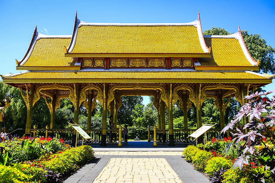 Golden Thai Pavillion Photograph by Chris Smith