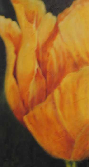 Golden Tulip Painting by Selma Cooper