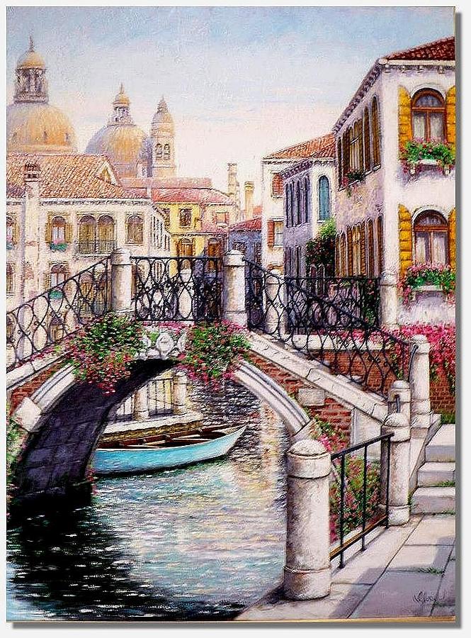 Venice Painting - Golden Venice by I Joseph Venice Painting - Golden Venice by I Joseph