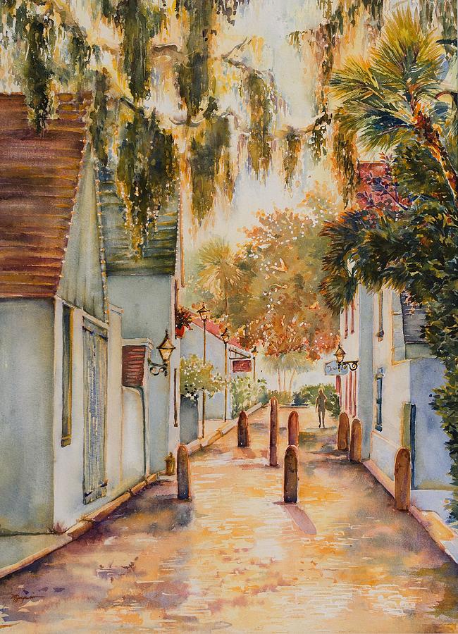 Golden Walk on the Matanzas Painting by MG Ferguson - Fine Art America