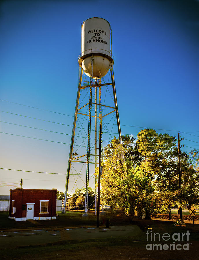 Golden Water Tower Photograph by JB Thomas