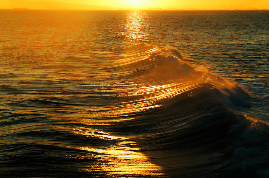 Golden Wave Photograph By Hanna Tor Pixels