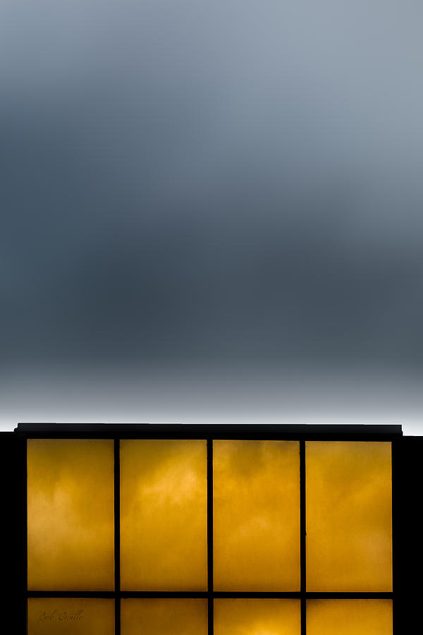 Sunset Photograph - Golden Windows by Bob Orsillo