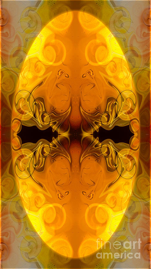 Golden Wings Abstract Organic Bliss Art by Omaste Witkowski Digital Art by Omaste Witkowski