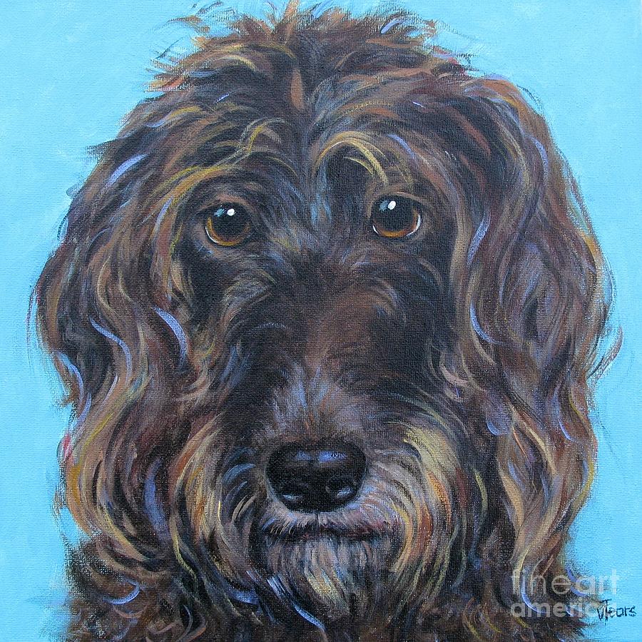 Goldendoodle Painting by Vickie Fears - Fine Art America