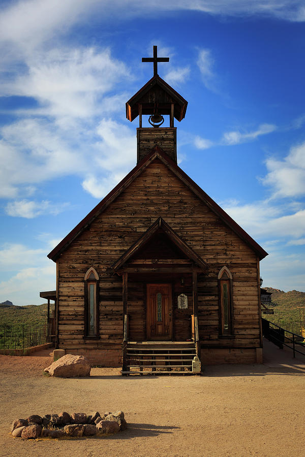 Goldfield Ghost Town Church Photograph