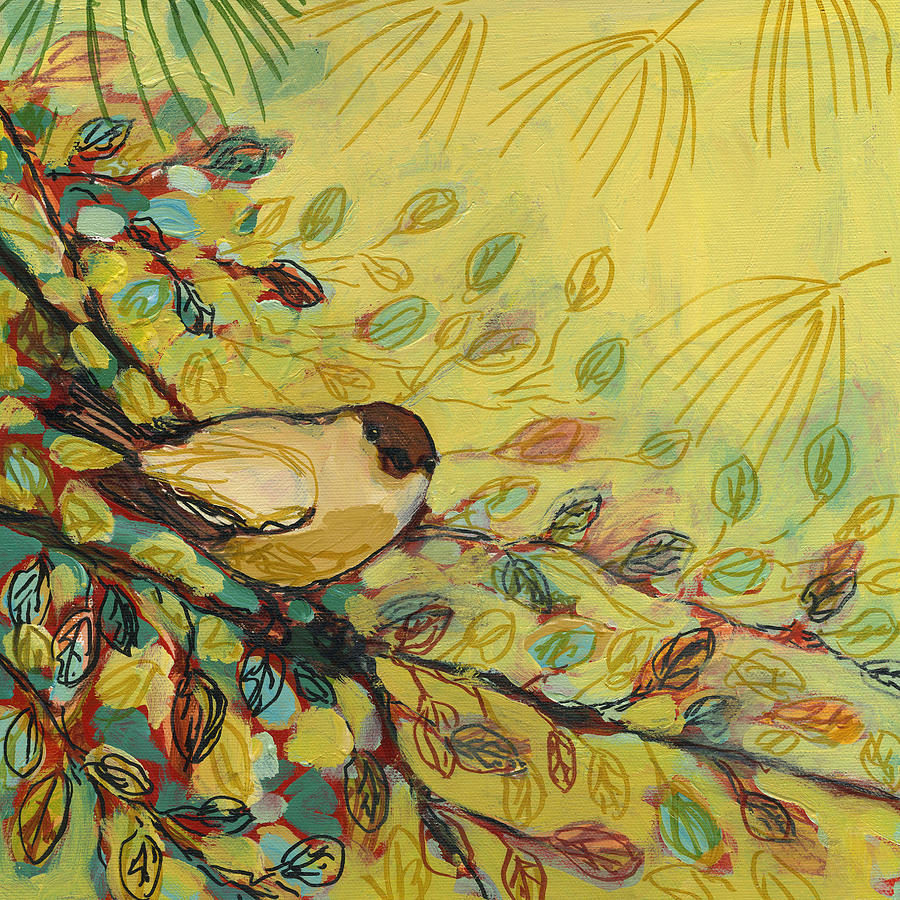 Goldfinch Waiting Painting