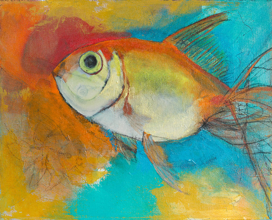 Goldfish Painting by Amy Shamansky - Fine Art America