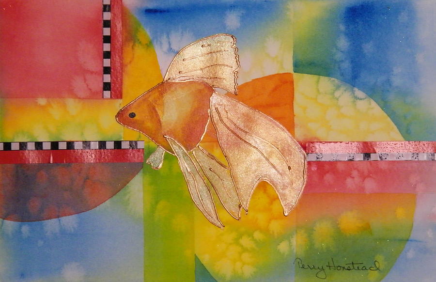 Goldfish Painting by Terry Honstead