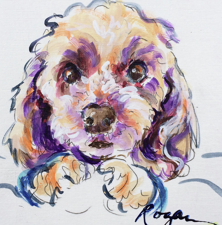 Goldie Painting by Judy Rogan