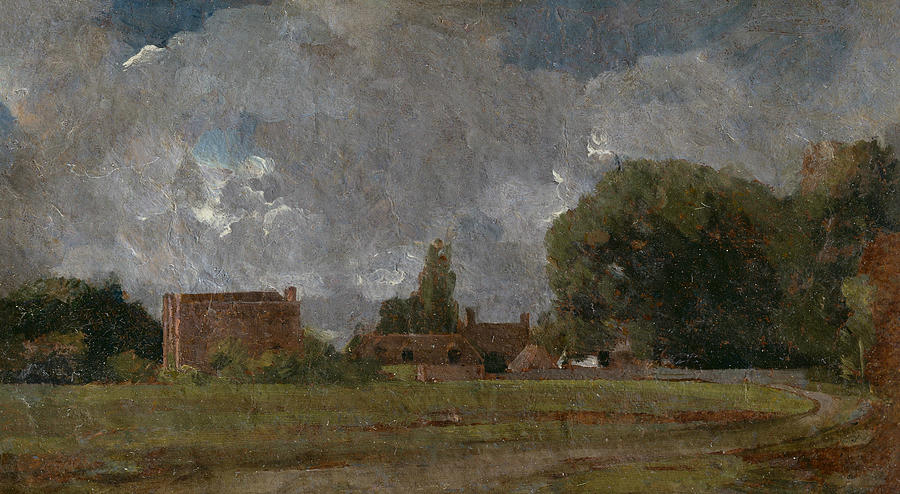 Golding Constables House Painting by John Constable