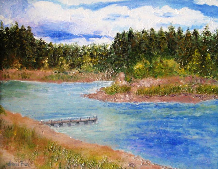 Goldwater Lake Painting by Jamie Frier