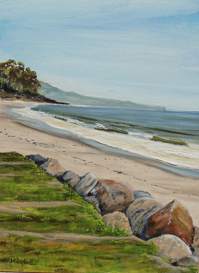 Goleta Beach  Painting by Jeffrey Campbell