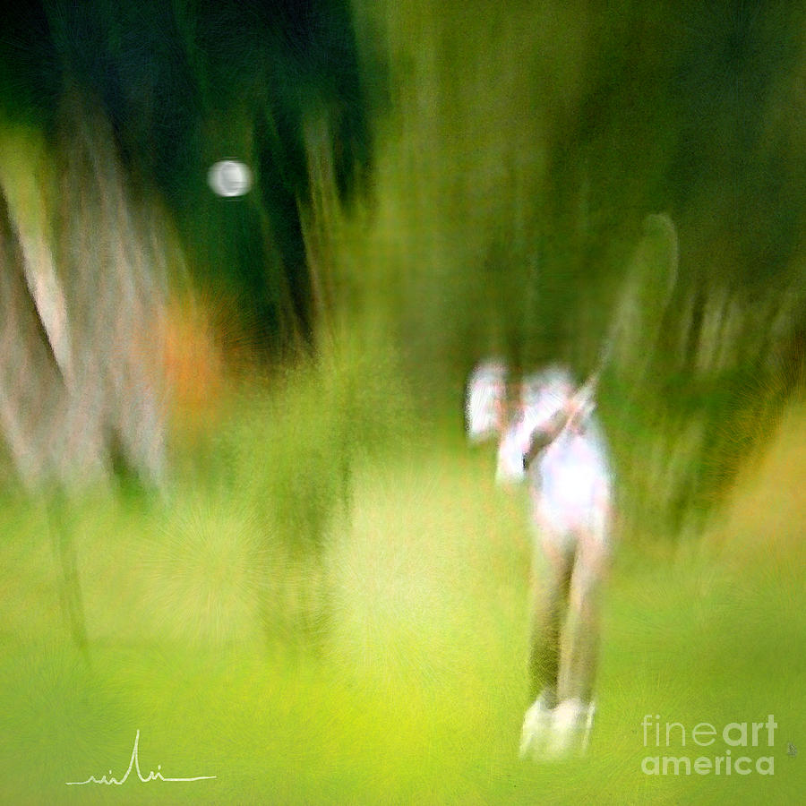 Golf at The Blue Monster in Doral Florida 01 Painting by Miki De Goodaboom