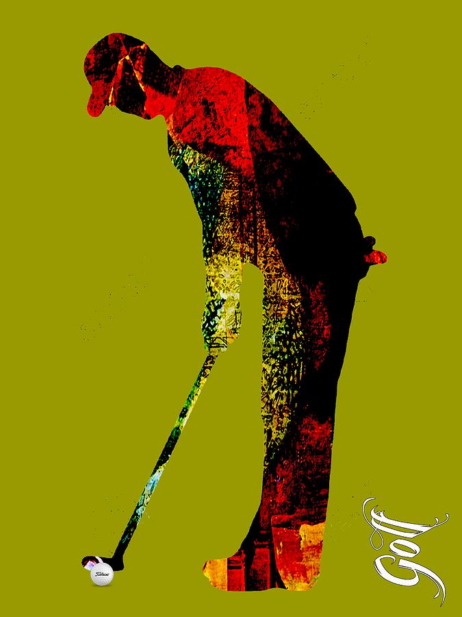 Golf Collection Mixed Media by Marvin Blaine