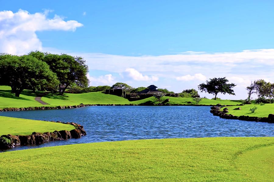 Golf Course Lake in Maui Photograph by Kirsten Giving