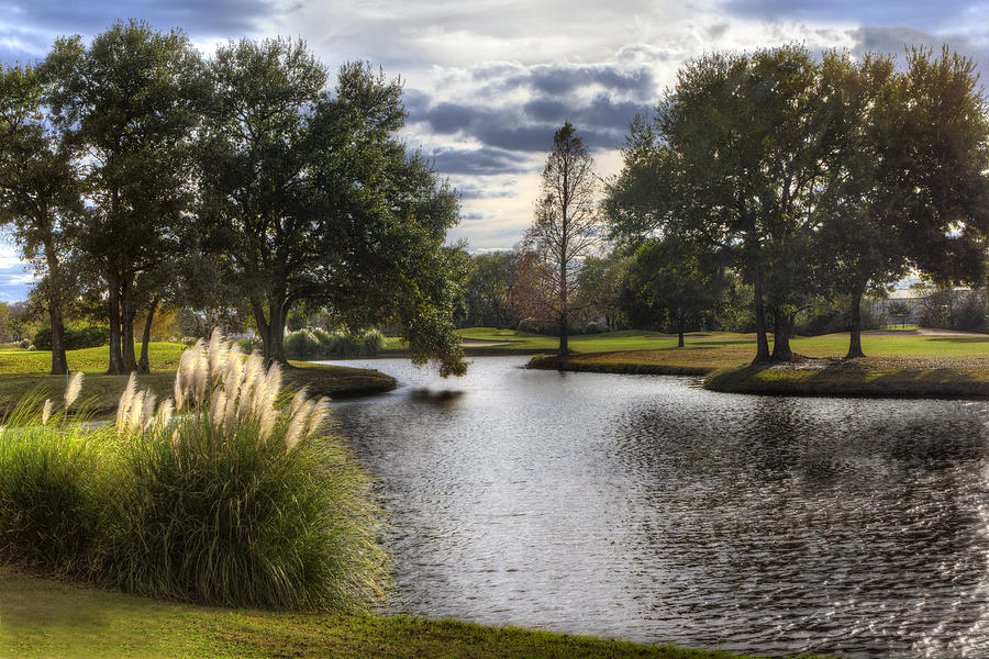 Golf Course Pond Hearthstone Country Club Photograph by Mike Harlan